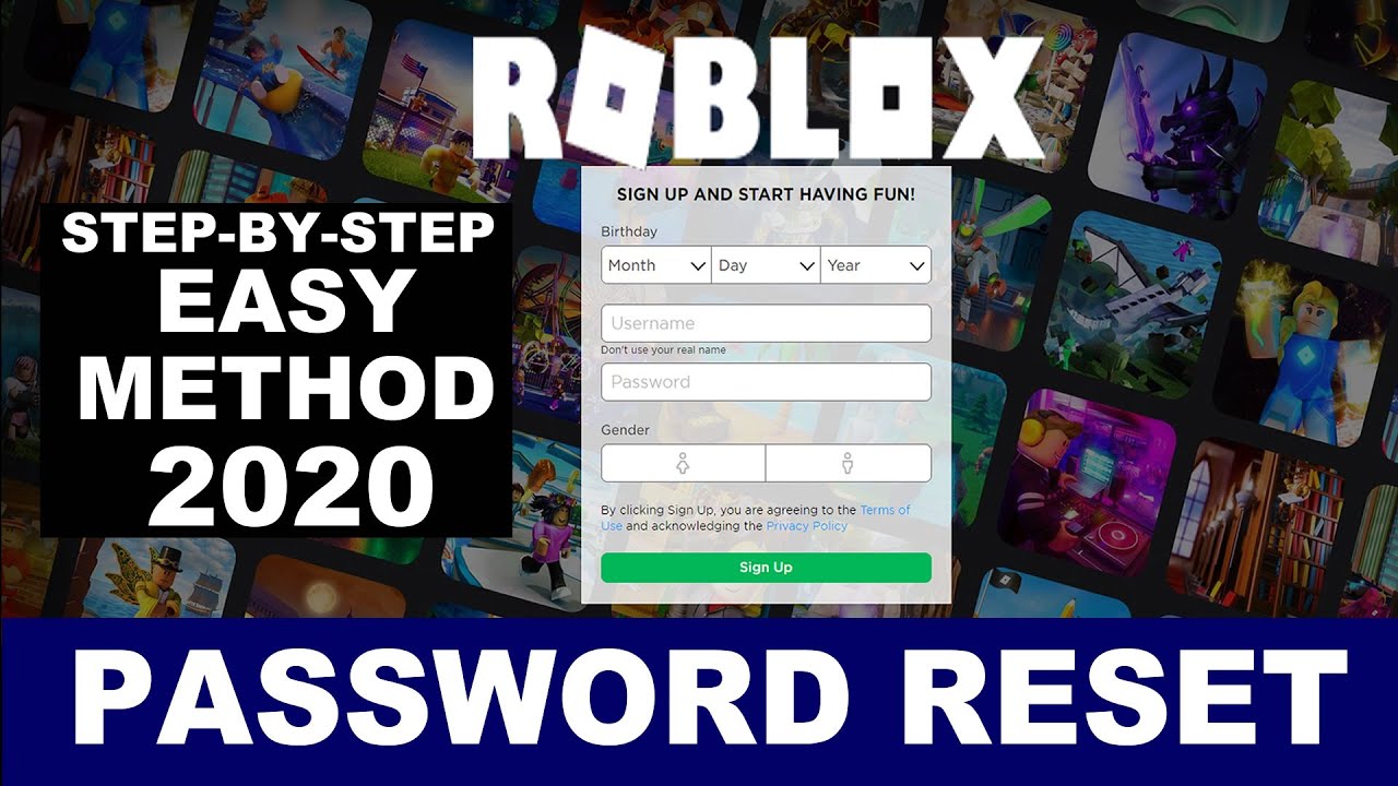 How To Reset Password In Roblox With No Email Step By Step 2020 - how to change your password on roblox on phone