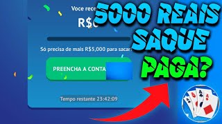 SOLITAIRE GO KLONDIKE/ 5000 REAIS SAQUE PAGA OU NÃO? screenshot 3