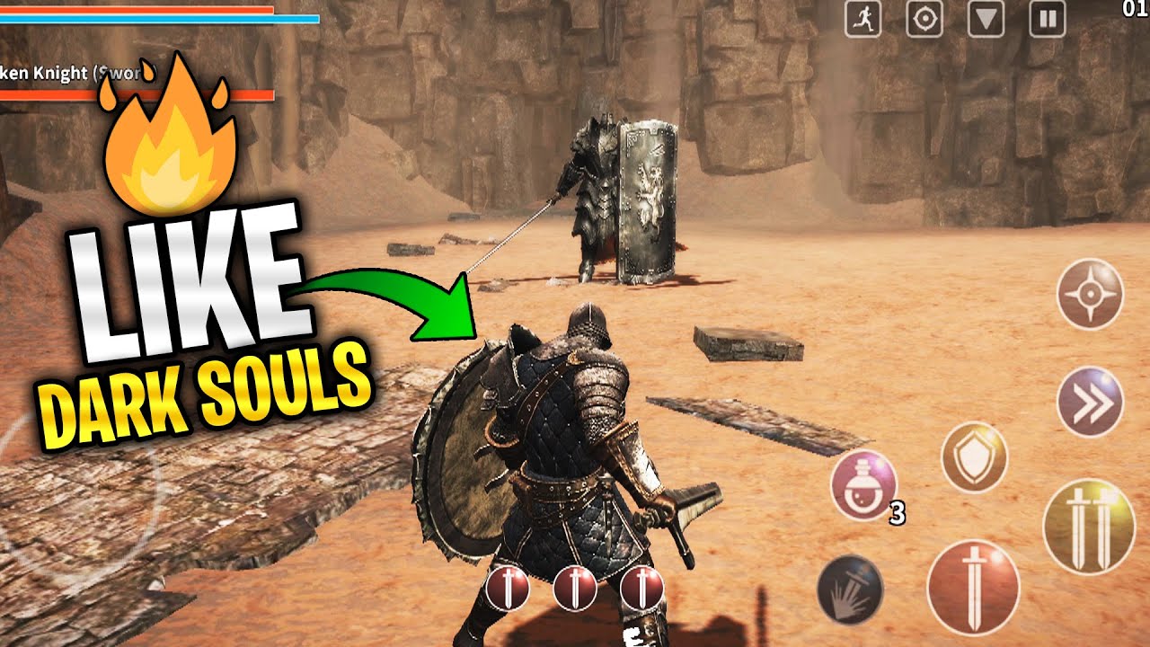 Top 9 Games Like Dark Souls on Android & iOS! (Challenging) 