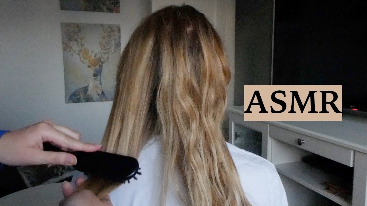 ASMR Hair Brushing With New Brush! (Relaxing Hair Play Sounds, No