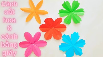 Cách Cắt Hoa 6 Cánh Bằng Giấy Màu SIÊU DỄ: Trang Trí Rực Rỡ, Ai Cũng Làm Được!