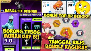 TOMORROW'S TOP-UP BONUS LEAK!! Buy the Cheap Redeem Event Day 6 & Kagura Gintama Bundle Release Date