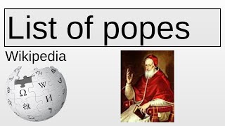 List of popes | Wikipedia