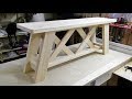 DIY farmhouse bench / Rustic style furniture
