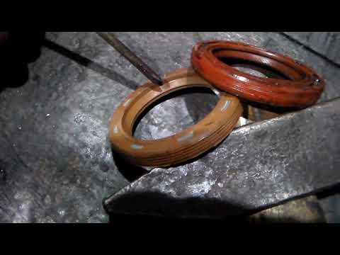 Отличия между качественным и не очень передним сальником коленчатого вала ваз 2107.