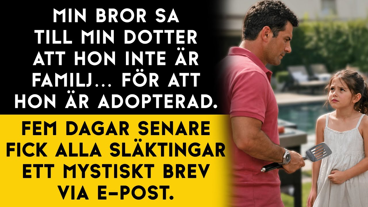Min bror ignorerade min dotter eftersom hon är adopterad. Tills jag fick veta den verkliga orsaken