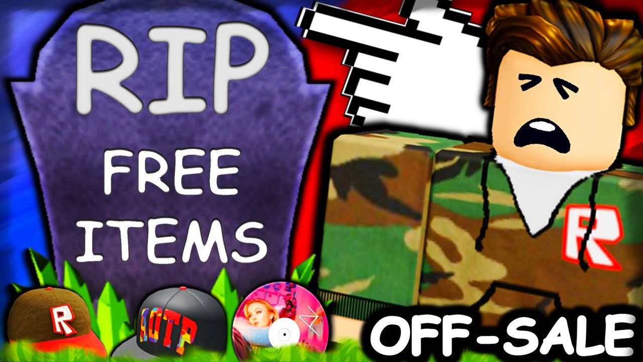 Roblox took 3 free items off sale *sad* 😭 