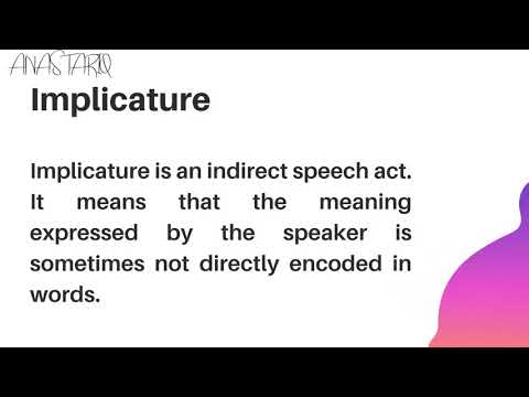 Implicature | Conversational Implicature In Pragmatics | HP Grice