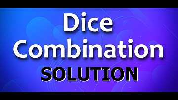 Dynamic programming problem(Dice throwing)