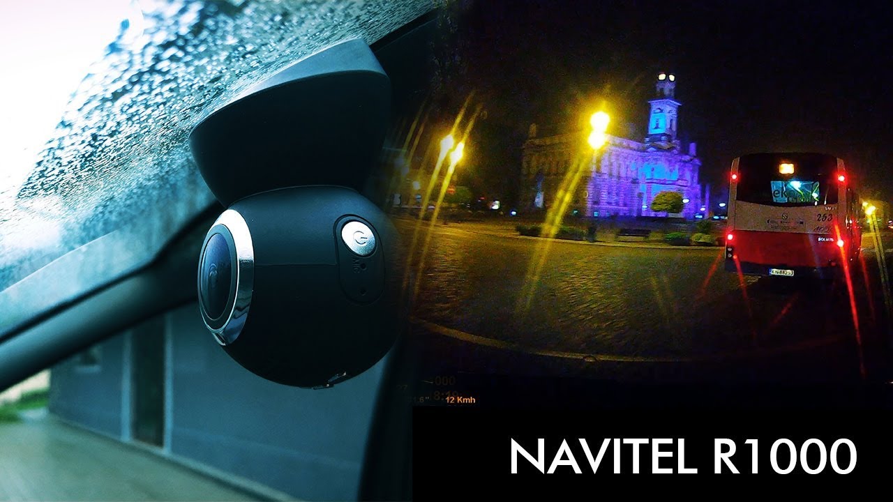 Navitel R1000 - Test kamery - Noc w mieście - YouTube