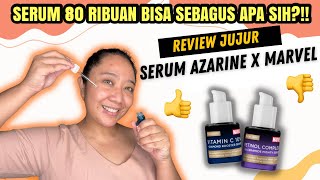 REVIEW JUJUR SERUM AZARINE MARVEL D100 | SERUM RETINOL   SERUM VIT C UNTUK ANTI AGING & KULIT KUSAM