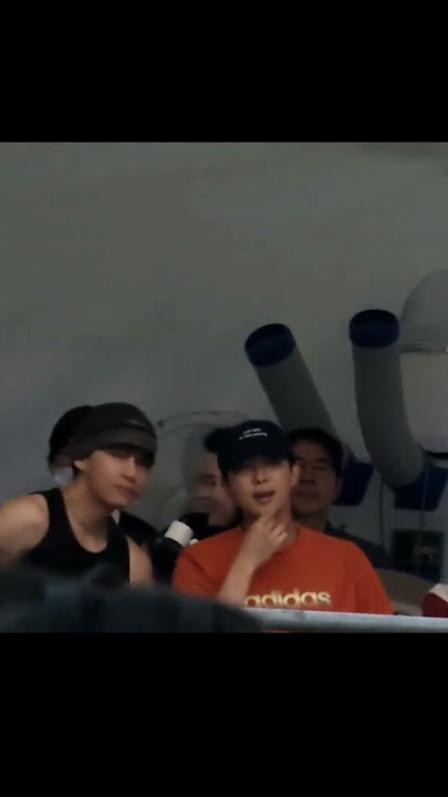 Taehyung, Namjoon and Jhope came to support Jin 💜 #v #bts #Taehyung