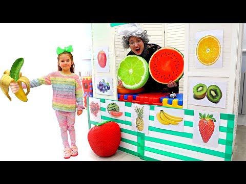 Ruby And Bonnie Pretend Play Fruit Drive Thru With Friends