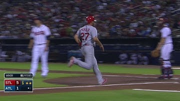 STL@ATL: Bourjos singles to left to plate Peralta