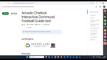 Arcade Chatbot: Interactieve Dortmund Voetbalgids-bot || Laboplossing || Google Cloud Arcade 2025