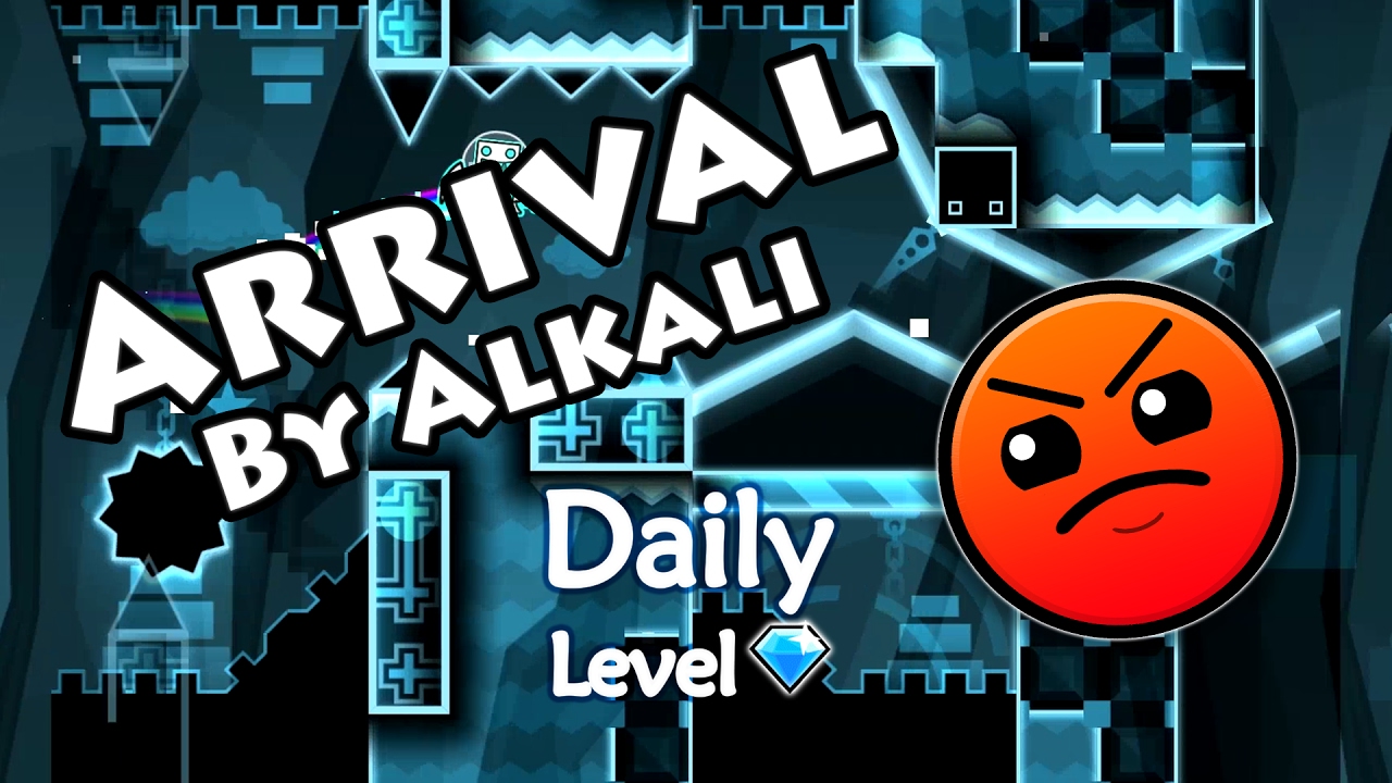 Geometry Dash - Arrival (By Alkali) ~ Daily Level #14 [All Coins]