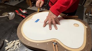 Ken Parker Archtoppery - Arched Plates - Rough Carving the Inside - Chapter 4