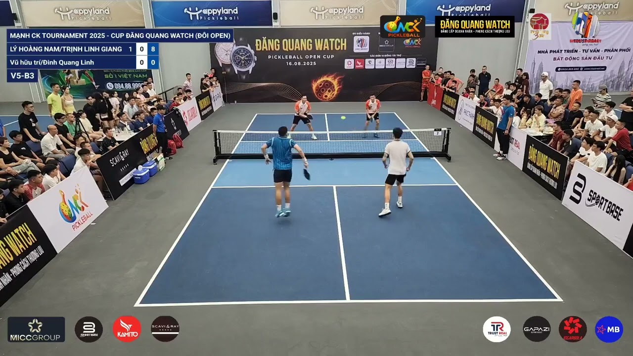 Trực tiếp Chung Kết Giải Pickleball Đăng Quang Watch Open Cup.