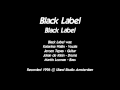 Black label  black label