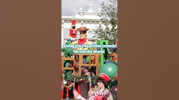 Avoid the December crowds at Disney World ❄️ #disneyworld