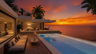 Beautiful Relaxing Jazz at Sunset | Tropical Escape with Gentle Jazz & Nature Therapy to Heal