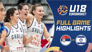 3rd Place Game: Serbia 🇷🇸 vs Israel 🇮🇱 | Highlights | FIBA U18 Women's EuroBasket 2024