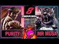 Tekken 8 Purity (FAHKUMRAM) VS Mr Musa (ARMOR KING)🥊 鉄拳8🥊4K 60ᶠᵖˢ🥊T8🥊TK8 #tekken
