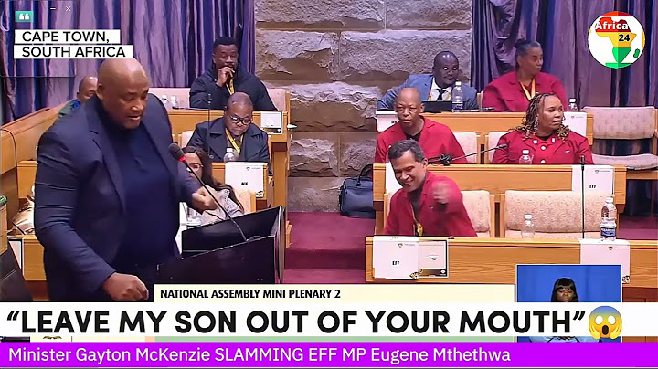 Gayton McKenzie Slams EFF Eugene Mthethwa #FF
