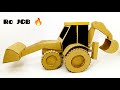 How To Make Rc JCB with Cardboard at home - DIY Cardboard JCB Bulldozer