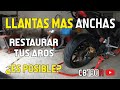 LLANTAS MAS ANCHAS PARA MI MOTO Y REPARACION DE LOS AROS EN TECNIMAS