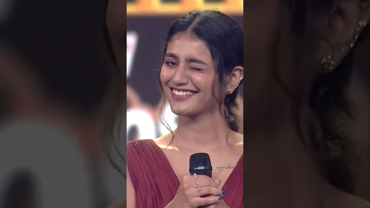 Actress Priya Varrier Eye Wink 