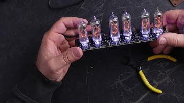 Nixie clock kit in-14 6 tubes unboxing plus assembling