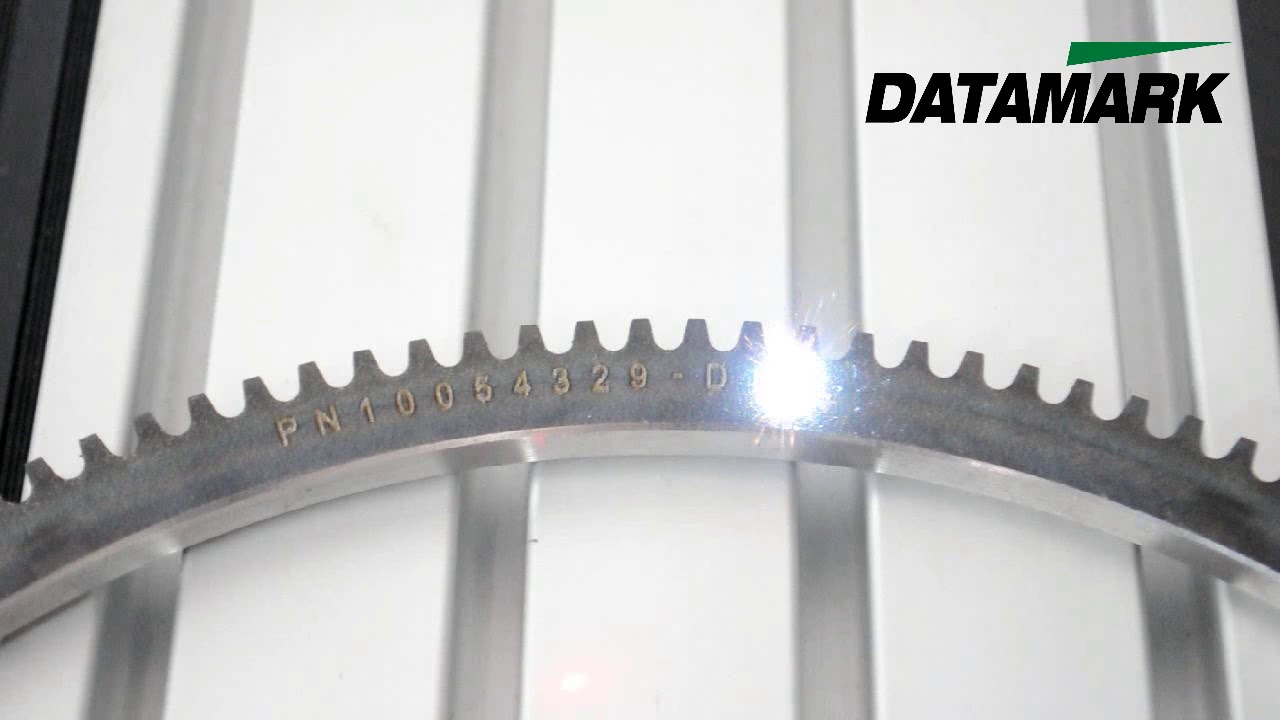 Laser marking on automotive steel gear