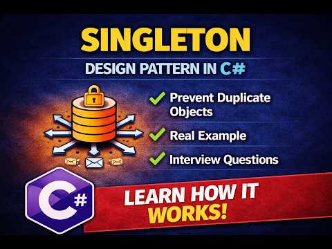 Day 1: Singleton Design Pattern in C# Explained | Thread Safe Singleton with Lazy T | Real Example