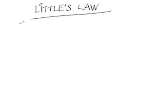 Littles Law - Intro to Parallel Programming