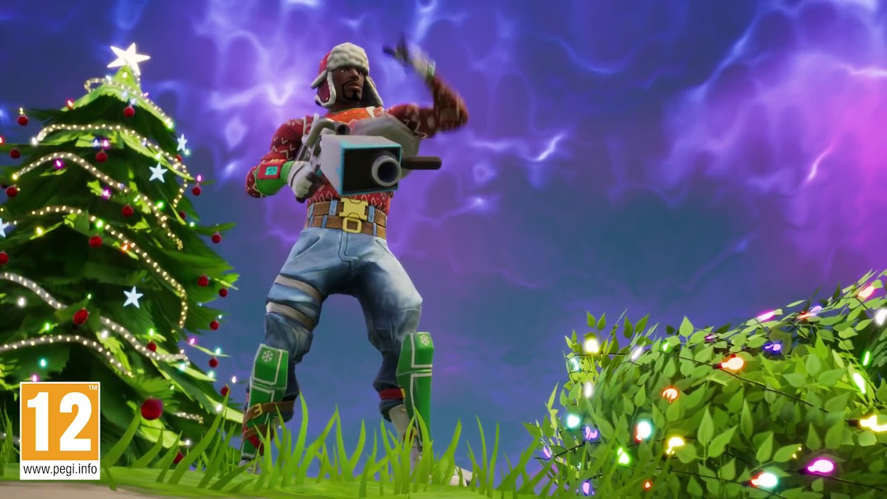 FORTNITE-BATTLE-ROYALE-LANZABOLAS DE NIEVE