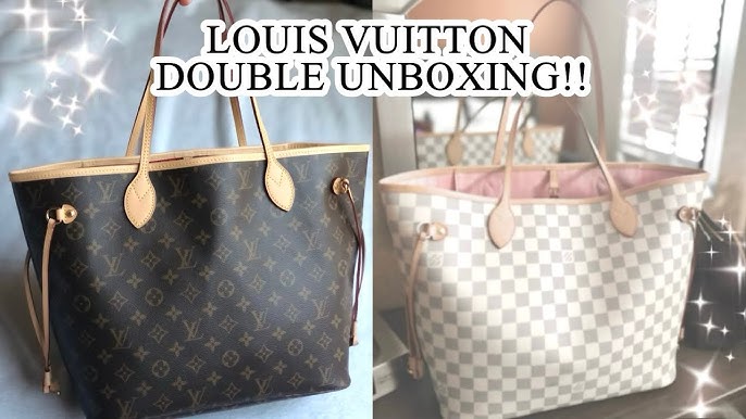 LV Unboxing Damier Azur Braided Neverfull mm 