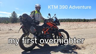 My first overnighter on my KTM 390 Adventure