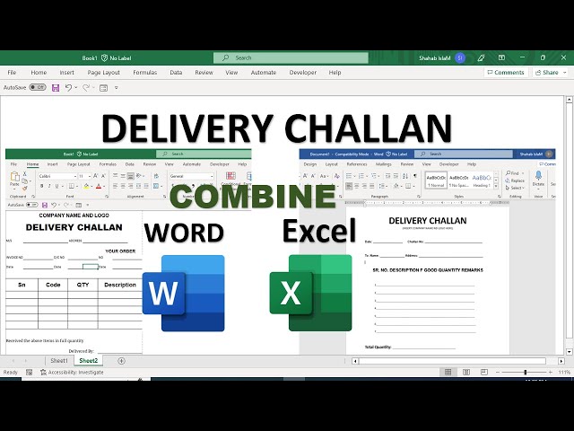 bill challan format in word