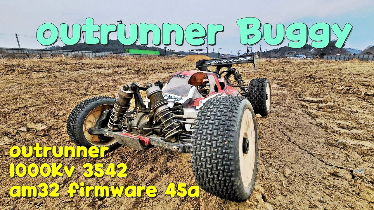 Rc car - losi 8ight 2.0 buggy conversion outrunner 1000kv am32 firmware