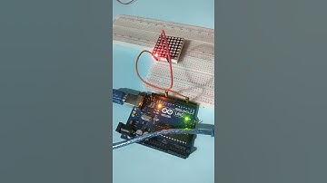 Test 8x8 LED Matrix without driver and libraries demo #arduino #arduinoshorts #shorts