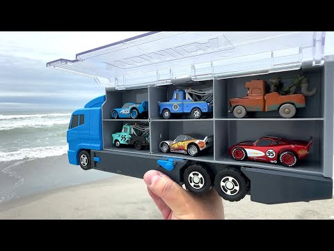 Disney Cars & Clean Up Convoy Let's play in the sea!