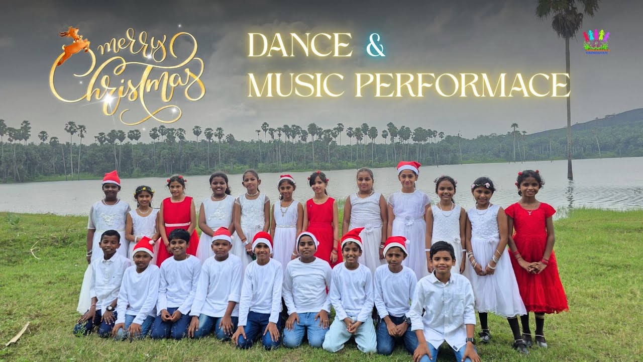 Merry Christmas 🎄 | Dance & Music Performance by Sai Vrindavan Students ✨