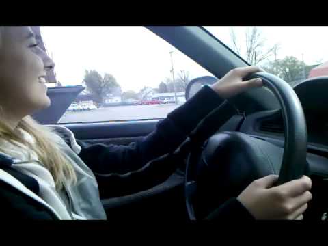 18 Year Old Girl Trying To Drive A Stick Shift- Learning Part 1 - YouTube