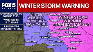Winter storm warning issued for North Georgia | FOX 5 News
