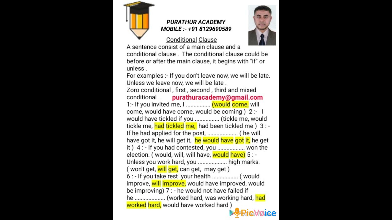 Competitive Exam Assistance (CEA 06) "Conditional Clause" V 50