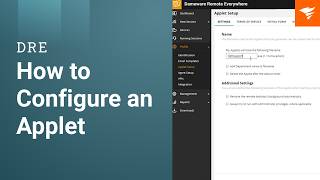 Dameware Remote Everywhere | Applet Customization