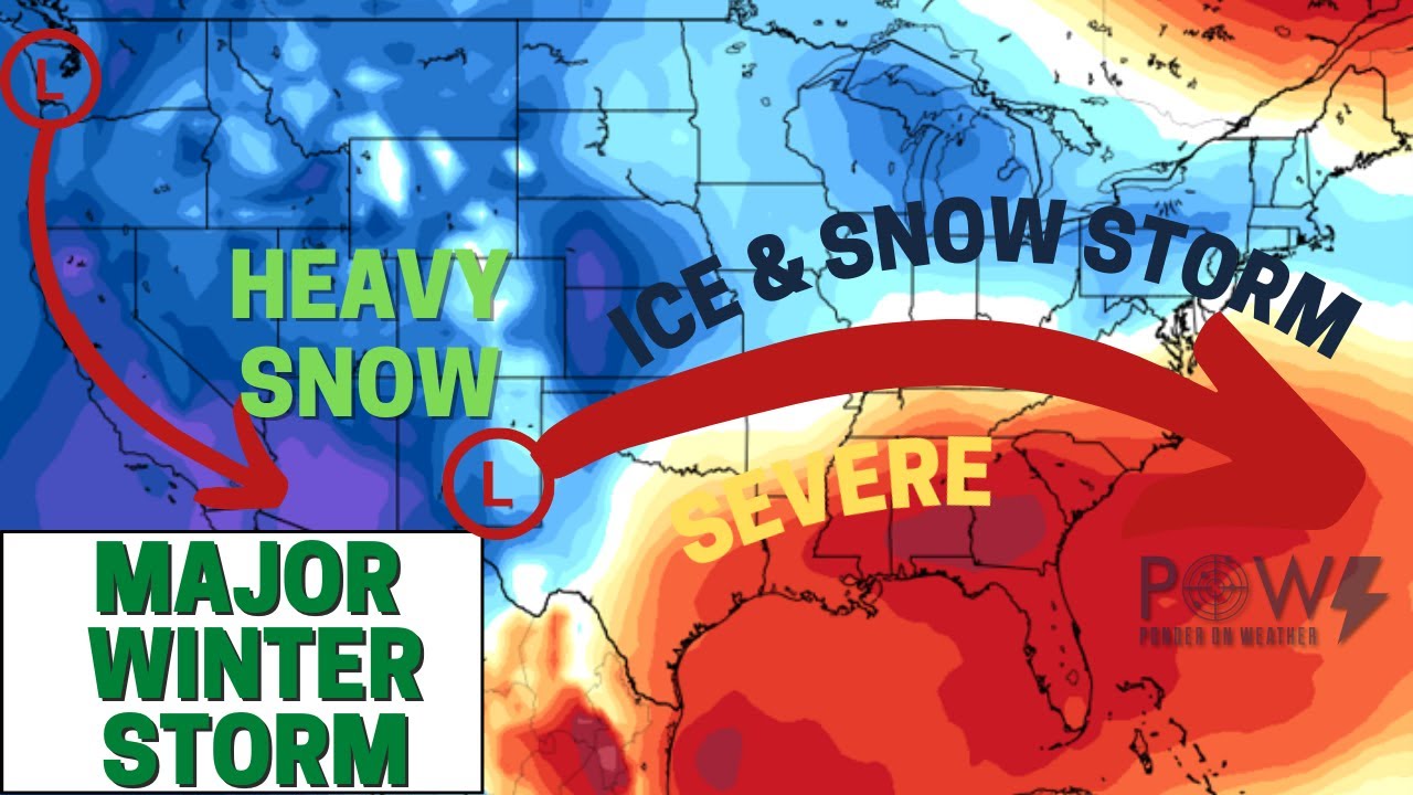 Major Winter Storm! Ice Storm & Heavy Snow! - POW Weather Channel - YouTube