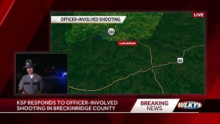 Man hospitalized after officer-involved shooting in Breckinridge County