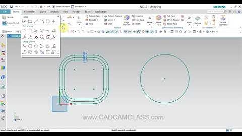NX   OFFSET CURVE COMMAND IN NX